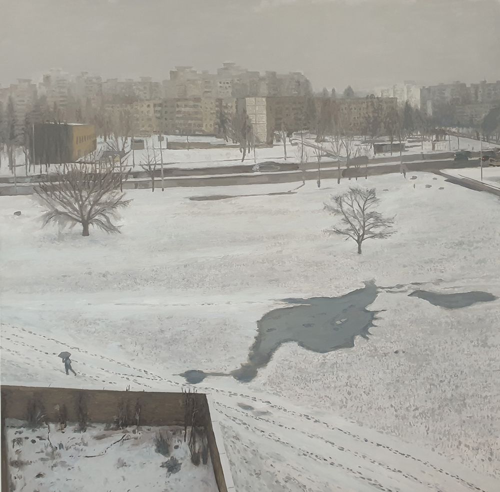 Vilnius, z korytarza Spaudos Rumai, wizyta w pracowni Agne