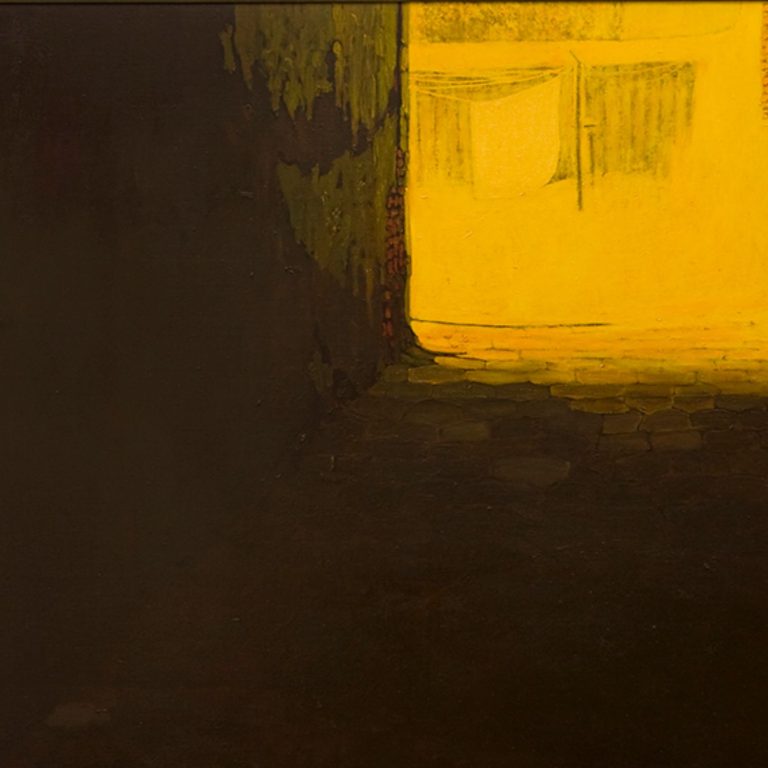 1.Prace społeczne 1 - Michał, 2013,oil +collage,125x211cm. 25,