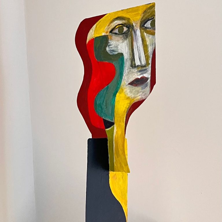 18. Autoportret, blacha stalowa, 60 x 20 x 15 cm, 2025