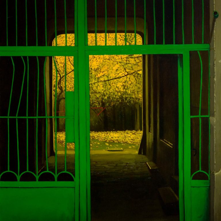 Czerwony sznurek 1 ,2008,olej,182x128cm.20.