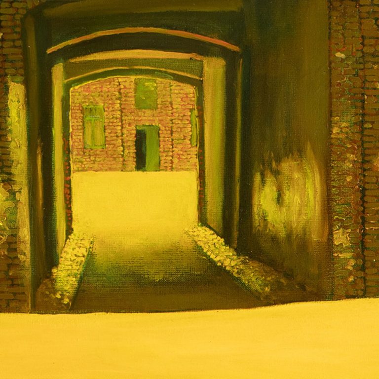 Letnie igraszki 1 ,2025,olej+kolaż,50x135cm14