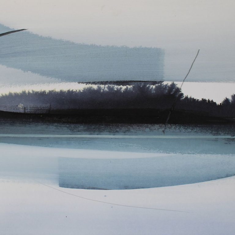 Odbicia ,20,5x22cm, tusz na papierze, 2025(1)