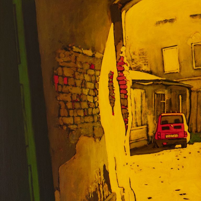 Szczęście 3 1 ,2023,olej+kolaż, 150x108,5cm18