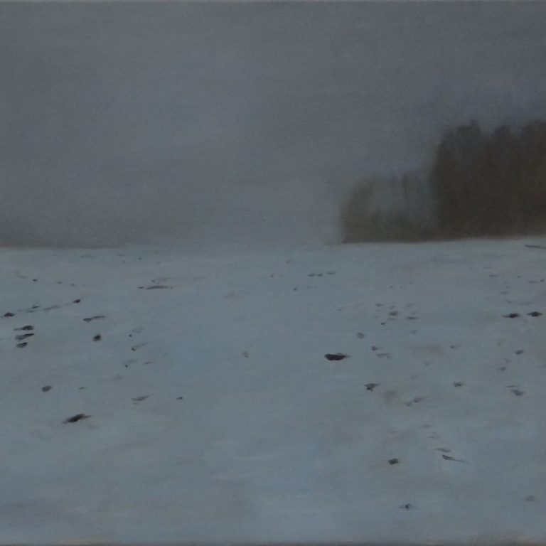 Wieczorny spacer, las po prawej, 2026, 40x60 cm